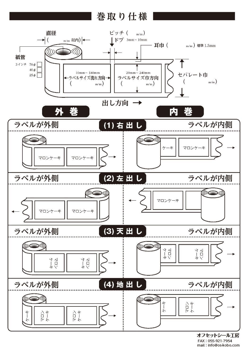 巻取り仕様
